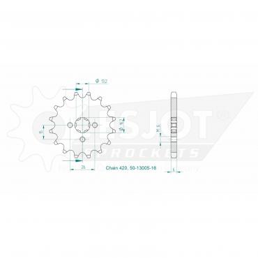 ESJOT Front Sprocket 16 Z