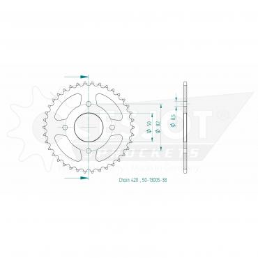 ESJOT  Sprocket 38 Z