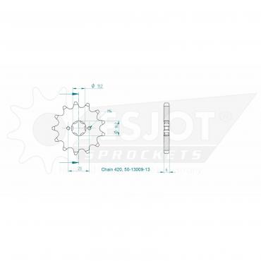 ESJOT Front Sprocket 13 Z