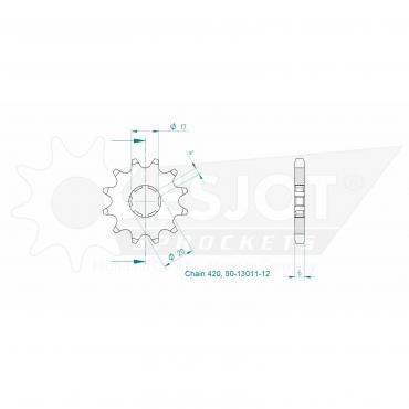 ESJOT Front Sprocket 12 Z