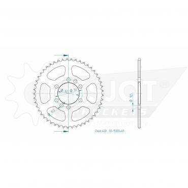 ESJOT Sprocket steel 49 Z
