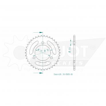 ESJOT  Sprocket 38 Z