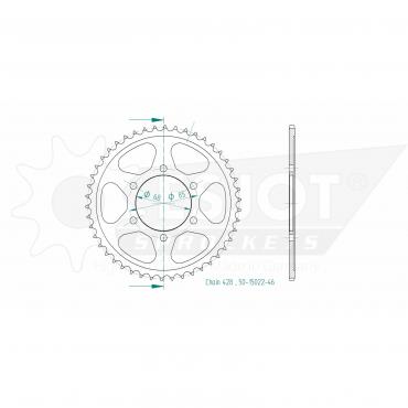ESJOT Sprocket steel 46 Z