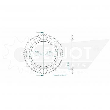 ESJOT Sprocket steel 57 Z