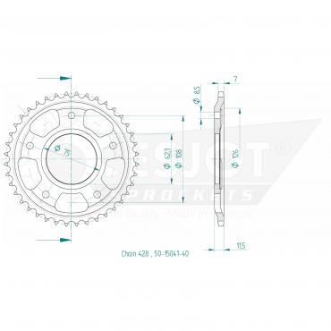 ESJOT  Sprocket 40 Z