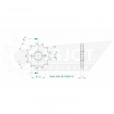 ESJOT Front Sprocket 13 Z