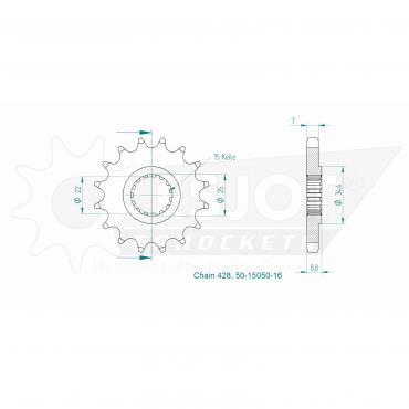 ESJOT Front Sprocket 16 Z
