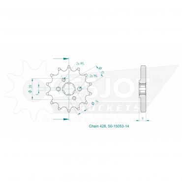 ESJOT Front Sprocket 14 Z