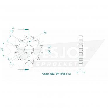 ESJOT Front Sprocket 12 Z