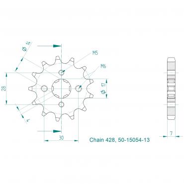 ESJOT Front Sprocket 13 Z