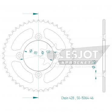ESJOT  Sprocket 46 Z
