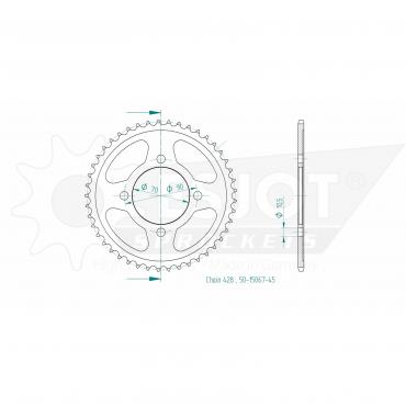 ESJOT  Sprocket 45 Z