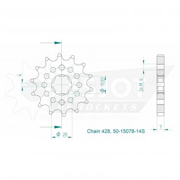 ESJOT Front Sprocket 14S Z