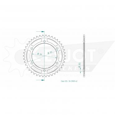 ESJOT Sprocket steel 42 Z