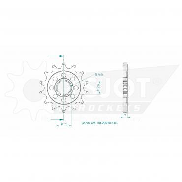ESJOT Front Sprocket 14S Z