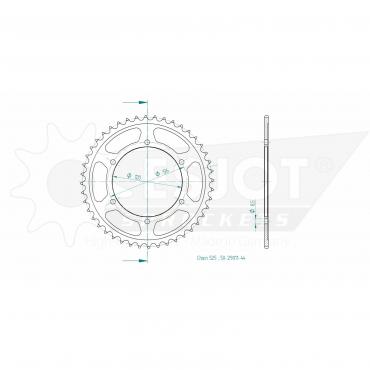ESJOT  Sprocket 44 Z