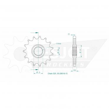 ESJOT Front Sprocket 15 Z