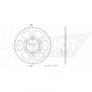 ESJOT  Sprocket 44 Z