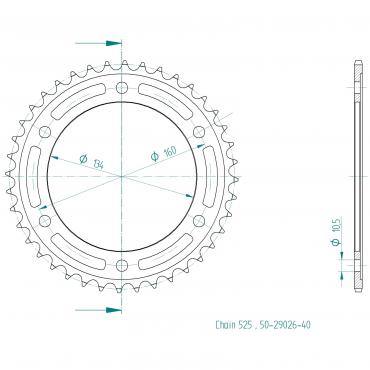 ESJOT  Sprocket 40 Z