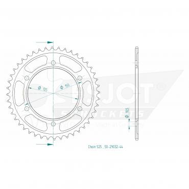 ESJOT  Sprocket 44 Z