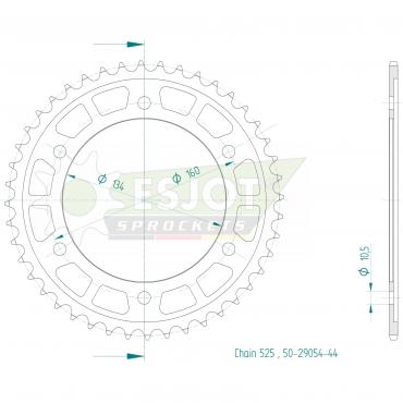 ESJOT  Sprocket 44 Z