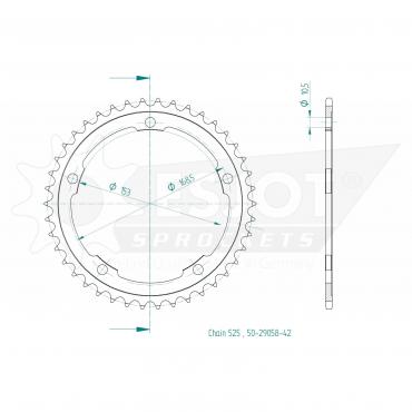 ESJOT  Sprocket 42 Z