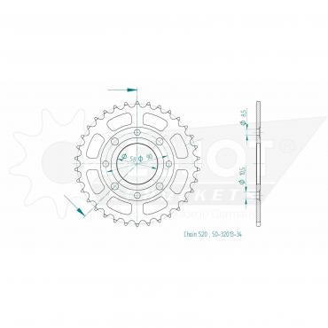 ESJOT  Sprocket 34 Z