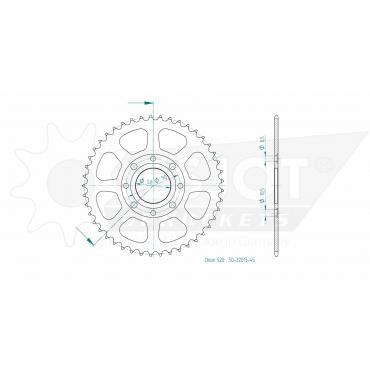 ESJOT  Sprocket 45 Z