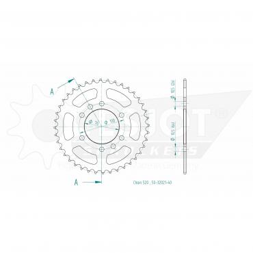 ESJOT  Sprocket 40 Z