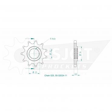 ESJOT Front Sprocket 11 Z