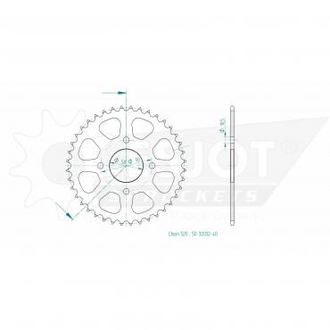 ESJOT  Sprocket 40 Z