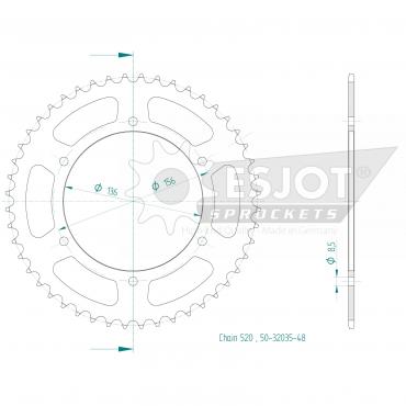 ESJOT  Sprocket 48 Z