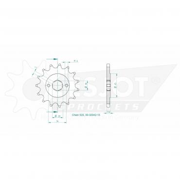 ESJOT Front Sprocket 15 Z