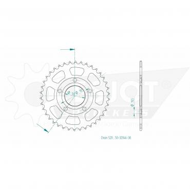 ESJOT  Sprocket 38 Z