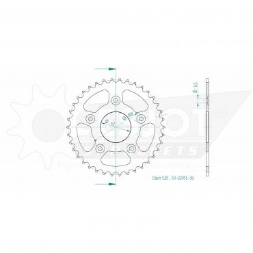 ESJOT  Sprocket 38 Z