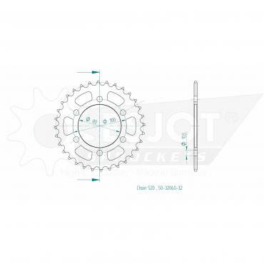 ESJOT  Sprocket 32 Z