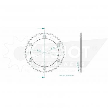 ESJOT  Sprocket 45 Z