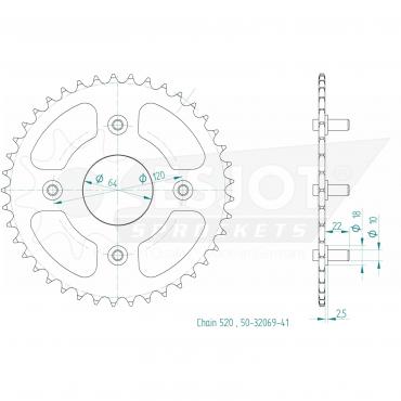 ESJOT  Sprocket 41 Z