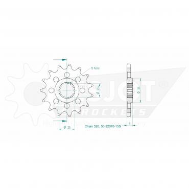 ESJOT Front Sprocket 15S Z
