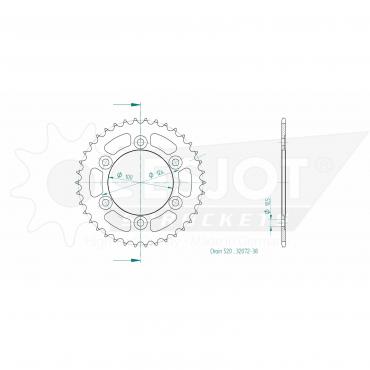 ESJOT  Sprocket 38 Z