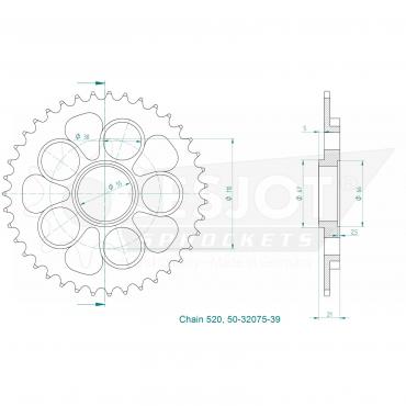 ESJOT  Sprocket 39 Z