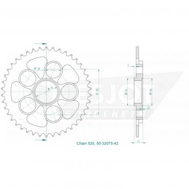ESJOT  Sprocket 42 Z