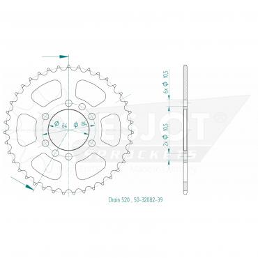 ESJOT  Sprocket 39 Z