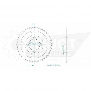 ESJOT  Sprocket 43 Z