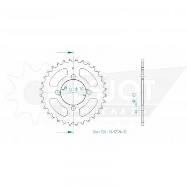 ESJOT  Sprocket 32 Z