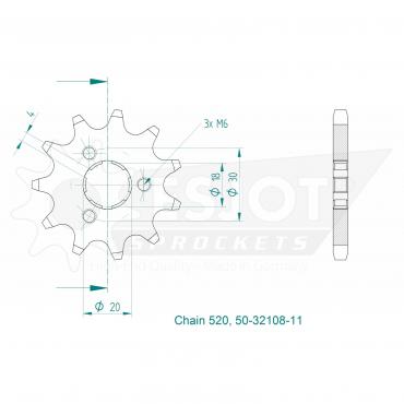 ESJOT Front Sprocket 11 Z