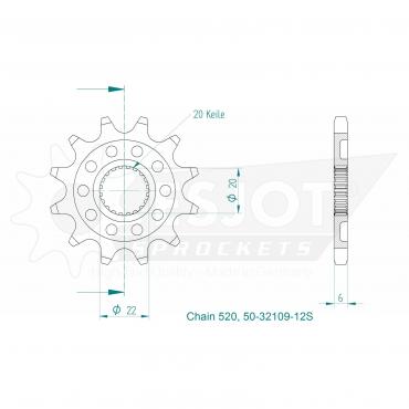 ESJOT Front Sprocket 12S Z