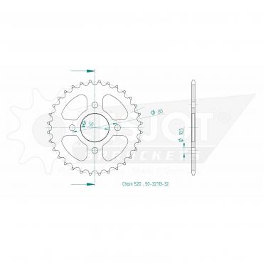 ESJOT  Sprocket 32 Z