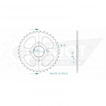 ESJOT  Sprocket 36 Z