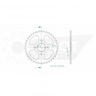 ESJOT  Sprocket 38 Z